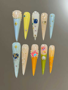 Magical Candy Stiletto Press-On Nails